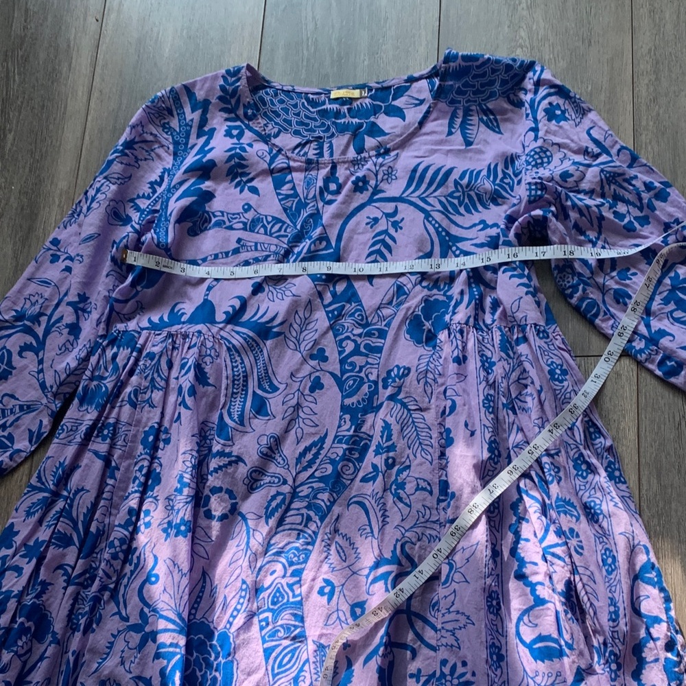 Matta Long Sleeve Dress in Blue and Purple - Picture 5 of 9